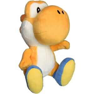 Little Buddy 1390 Super Mario All Star Collection 7" Orange Yoshi Plush